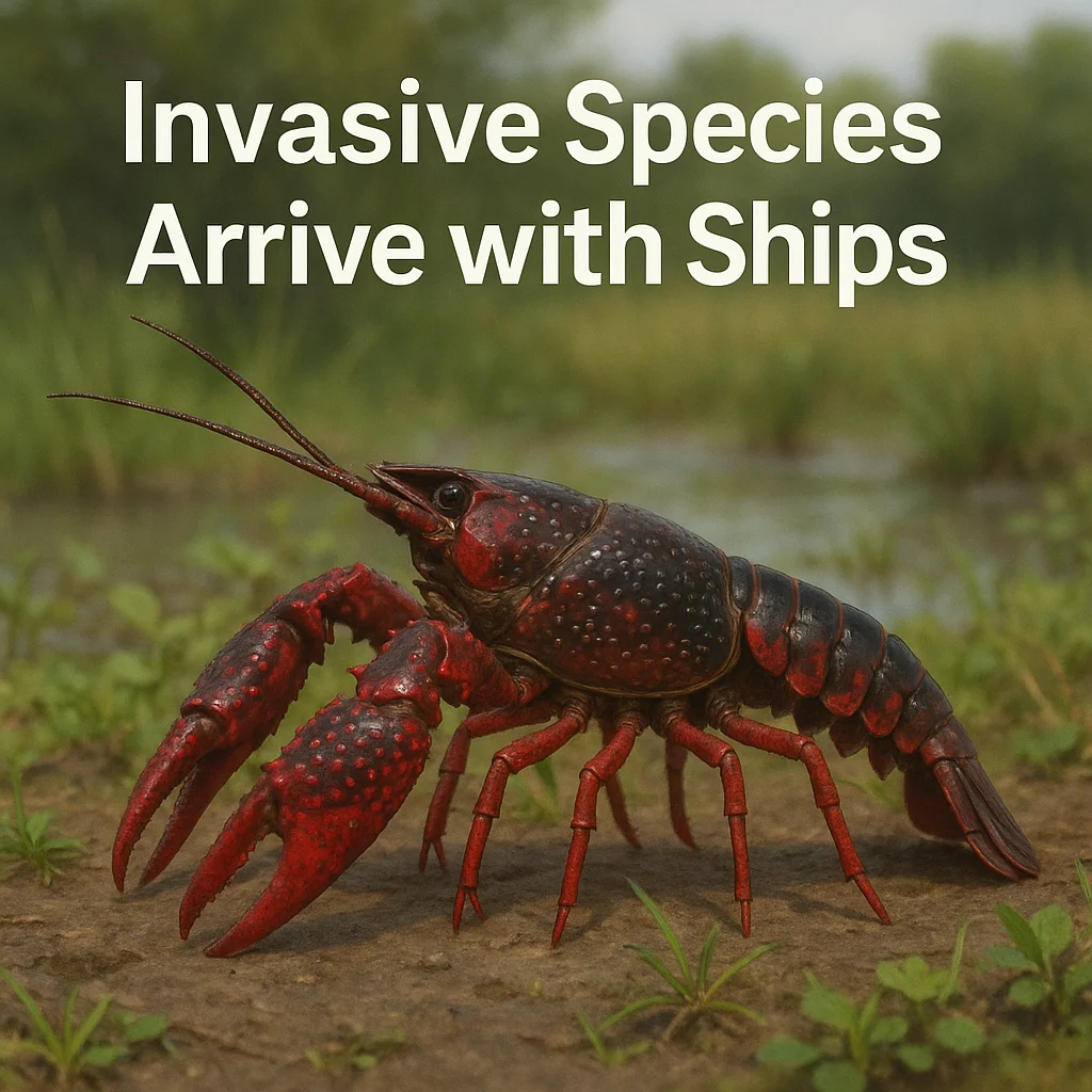 Invasive Species Arrive with Ships