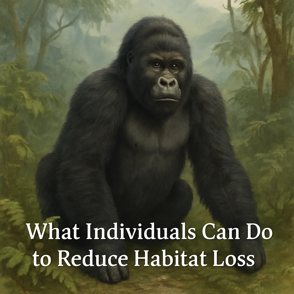 What Individuals Can Do to Reduce Habitat Loss